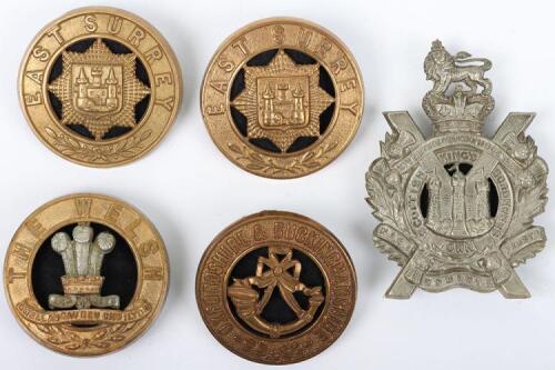 5x British Regimental Other Ranks Helmet Plate Centres