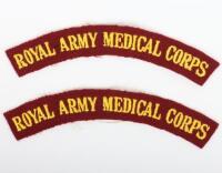 Scarce Pair of Royal Army Medical Corps Airborne Type Shoulder Titles