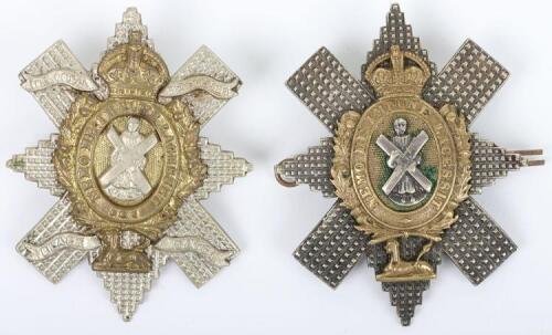 2x Royal Highlanders The Black Watch NCO&rsquo;s Glengarry Badges