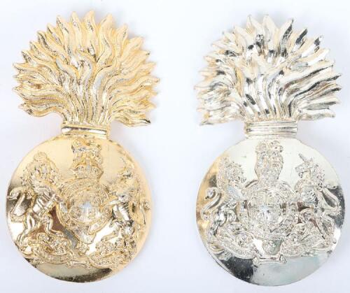 Scarce Royal Scots Fusiliers Kings Crown Anodised Glengarry Badge Circa 1952