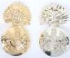 Scarce Royal Scots Fusiliers Kings Crown Anodised Glengarry Badge Circa 1952