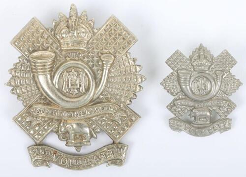 2nd Volunteer Battalion Highland Light Infantry Glengarry and Collar Badge