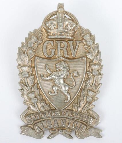 Galloway Rifle Volunteers Glengarry Badge 1902-1908