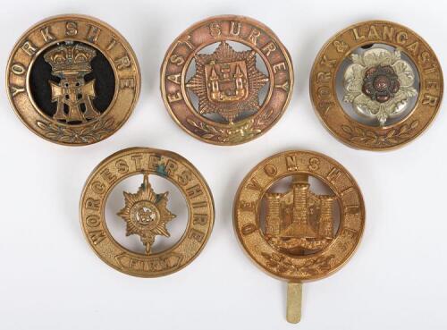 4x Other Ranks Helmet Plate Centres