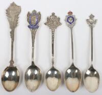 5x Indian Army Silver Regimental Spoons