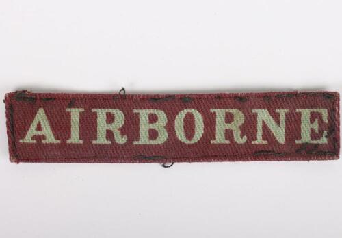 Scarce WW2 British Airborne Printed Title