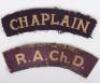 WW2 British Chaplain Cloth Shoulder Title