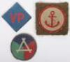 3x WW2 British Cloth Formation Signs