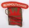 WW2 British Monmouthshire 53rd Welch Division Battle Dress Combination Insignia