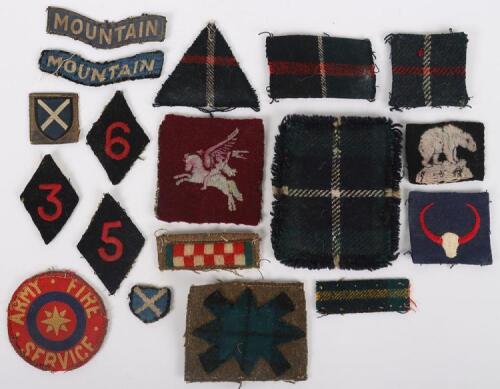 Grouping of WW2 British Cloth Formation Signs