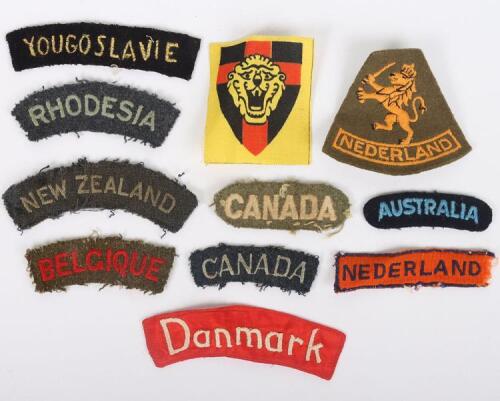 WW2 European Armies and Air Force in Exile Cloth Insignia