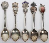 5x Northumberland Fusiliers Hallmarked Silver Spoons