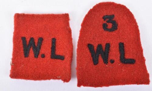 2x WW1 Women’s Legion Cloth Formation Signs