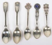 5x Cheshire Regiment and Cheshire VTC Hallmarked Silver Spoons