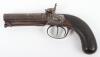 Double Barrel 54-bore Boxlock Percussion Travelling Pistol by Gibbs of Bristol - 5