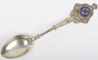 Rare Hallmarked Silver Regimental Spoon of the South Irish Horse