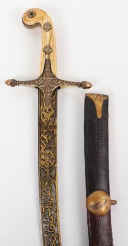 ^ North Indian Sword Shamshir Built for an Officer, Second Half of the 19th Century