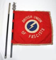 1930’s Oswald Mosley British Union of Fascists (B.U.F) Banner / Standard