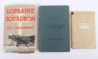 Historically and French Nationally Important Log Book Set of Captain Pierre Mendès-France, Free French Air Force, No342 Lorraine Squadron and Post War Prime Minister of France, Responsible for Ending the French Campaign in Indo-China