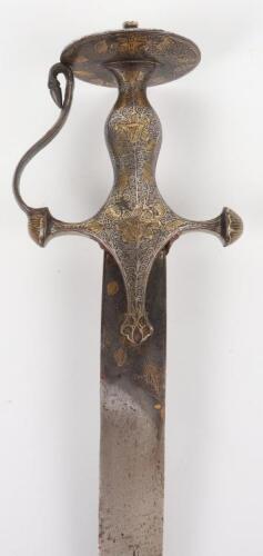 Decorative Indian Sword Tulwar, 19th Century