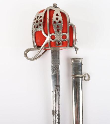 Scottish George V Officers Basket Hilt Broadsword of the Royal Scots Regiment