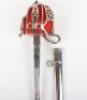 Scottish George V Officers Basket Hilt Broadsword of the Royal Scots Regiment - 2