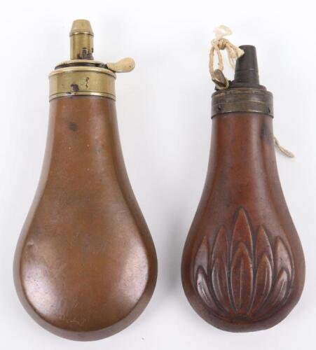 Pistol-Size Copper Powder Flask