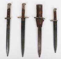 3x Mauser Export Bayonets and Swiss Bayonet