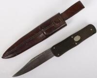 Boer War Period British Infantry Officers Folding Lock Knife