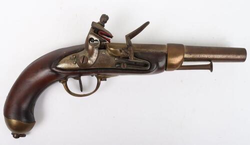 French 17.1mm Model 1822 Flintlock Holster Pistol