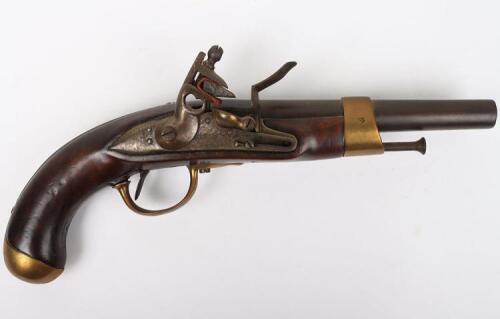 French 17.1mm Model An 13 Flintlock Holster Pistol