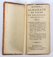 Belgian Almanac for the Year 1815 with Personal Handwritten Notes by the Owner in Relation to the Battle of Waterloo