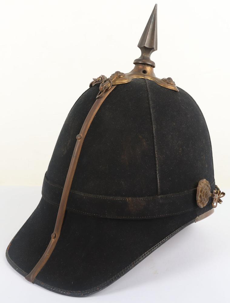 Victorian Border Regiment Officers Home Service Helmet