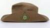 WW2 British Bush / Slouch Hat Attributed to Captain I S Spalding MC, 7th Battalion The Worcestershire Regiment - 2