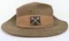 WW2 British Bush / Slouch Hat Attributed to Captain I S Spalding MC, 7th Battalion The Worcestershire Regiment - 6