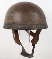 Rare 2nd Battalion South Staffordshire Regiment Marked Fibre Rim Pattern Airborne Forces / Paratrooper Steel Combat Helmet