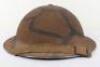 WW2 British “Malta” Camouflaged Steel Combat Helmet