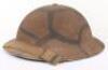 WW2 British “Malta” Camouflaged Steel Combat Helmet - 2