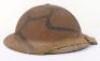 WW2 British “Malta” Camouflaged Steel Combat Helmet - 3