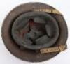 WW2 British Steel Combat Helmet with Regimental Emblem - 7