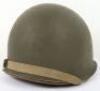 WW2 American 79th Infantry Division M-1 Steel Combat Helmet - 6