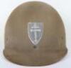 WW2 American 79th Infantry Division M-1 Steel Combat Helmet - 9