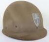 WW2 American 79th Infantry Division M-1 Steel Combat Helmet - 11