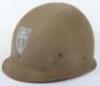 WW2 American 79th Infantry Division M-1 Steel Combat Helmet - 12