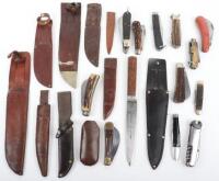 12x Assorted Antique Folding Pocket Knives