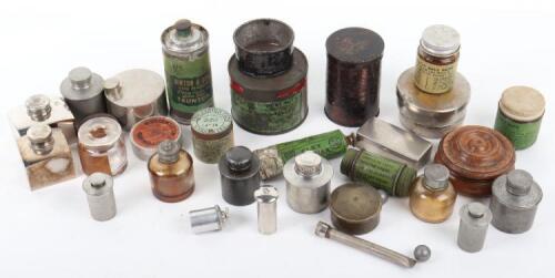 Assorted Oil Bottles and Cap Tins etc. for Cased Sporting Guns