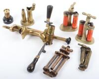 Assorted 12-bore Brass Cartridge Reloading Tools