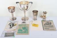 Grouping of Pre and Post Third Reich Period Motorcycle Racing Trophies and Ephemera