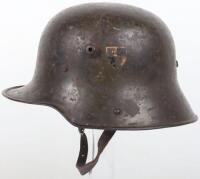 Rare WW1 German M-16 Steel Helmet of the Garde Regiment