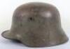 WW1 German M-16 Steel Combat Helmet Issued to Bulgarian Troops - 8